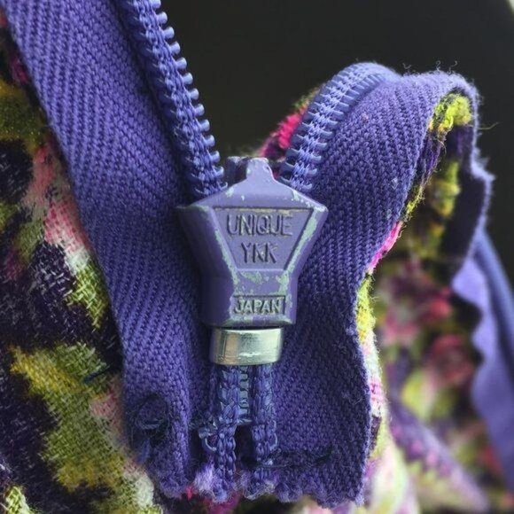 VINTAGE Purple Floral Dress - Picture 5 of 5